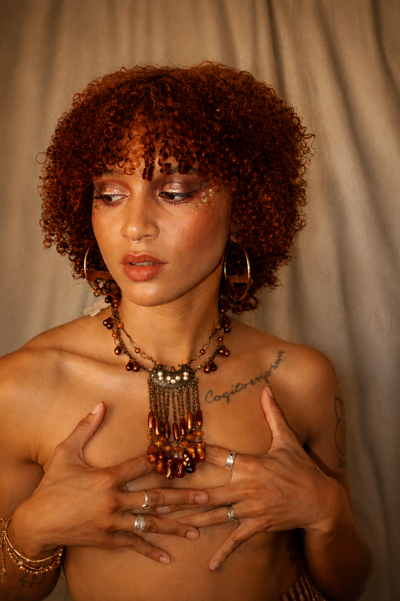 Brandy Baby Eagle Statement Necklace