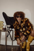 Brandy Baby Essential Patchy Vintage Faux-Fur Coat