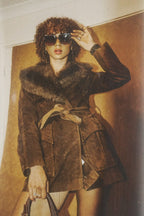 Brandy Baby Vintage Chocolate Velveteen Penny Lane Jacket
