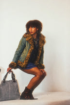 BOWEYS BRANDY BABY faux fur trim jacket ★