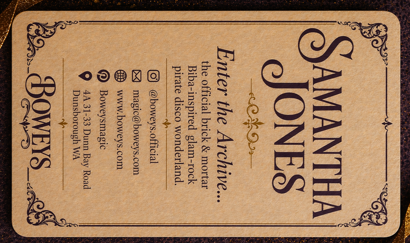 Business card back