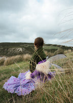 Y2K Lavender Embroidered Fairy Skirt